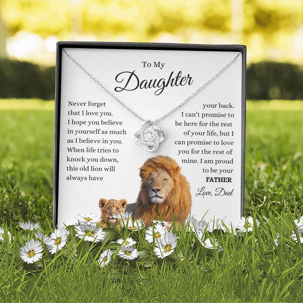 To My. Daughter Love Know Lion and Cub