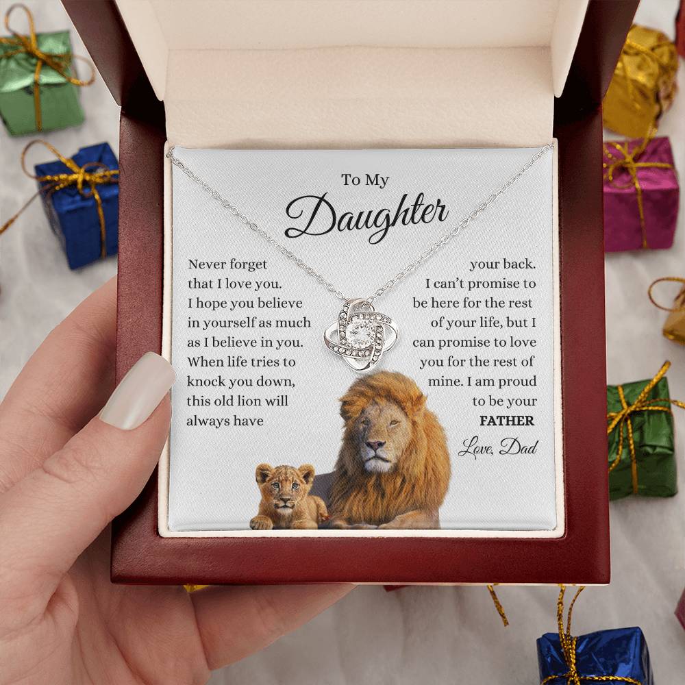 To My. Daughter Love Know Lion and Cub