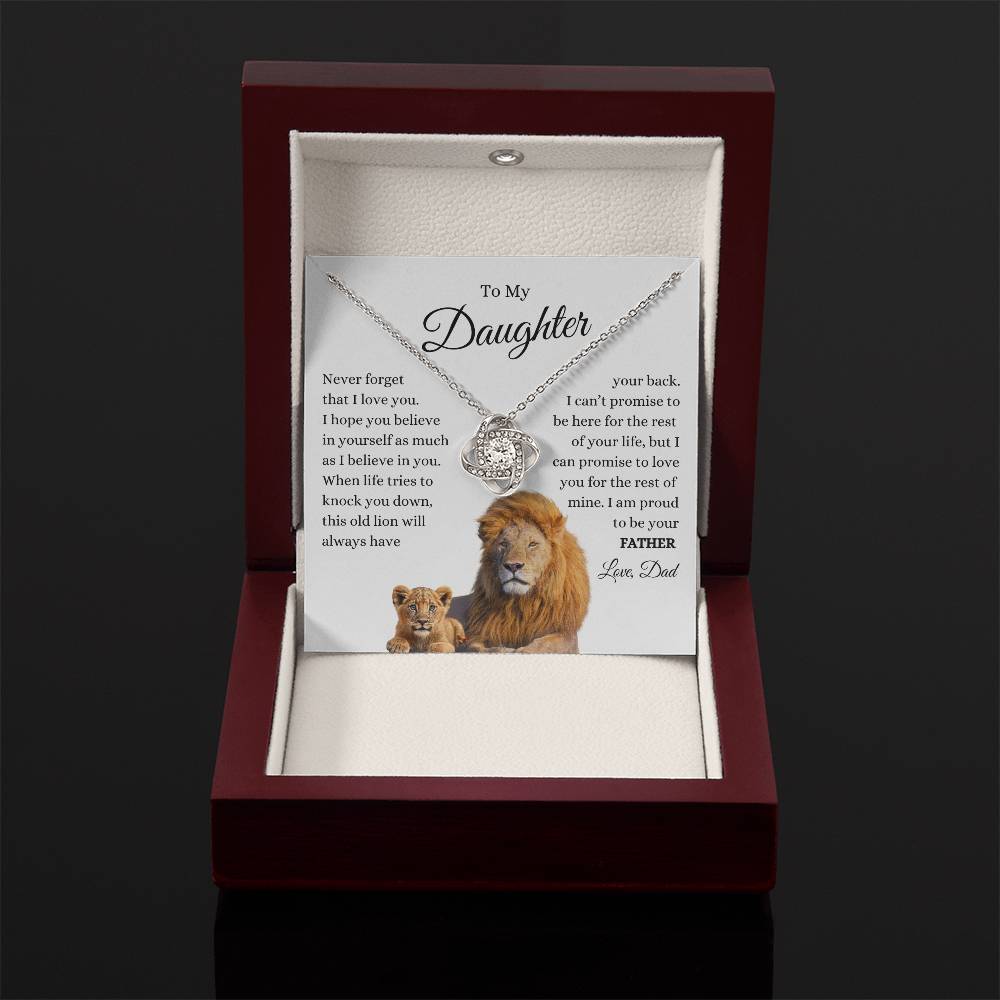 To My. Daughter Love Know Lion and Cub