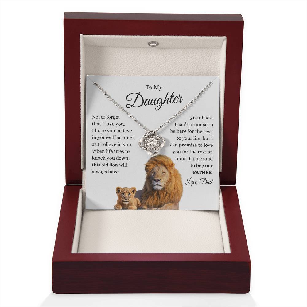 To My. Daughter Love Know Lion and Cub
