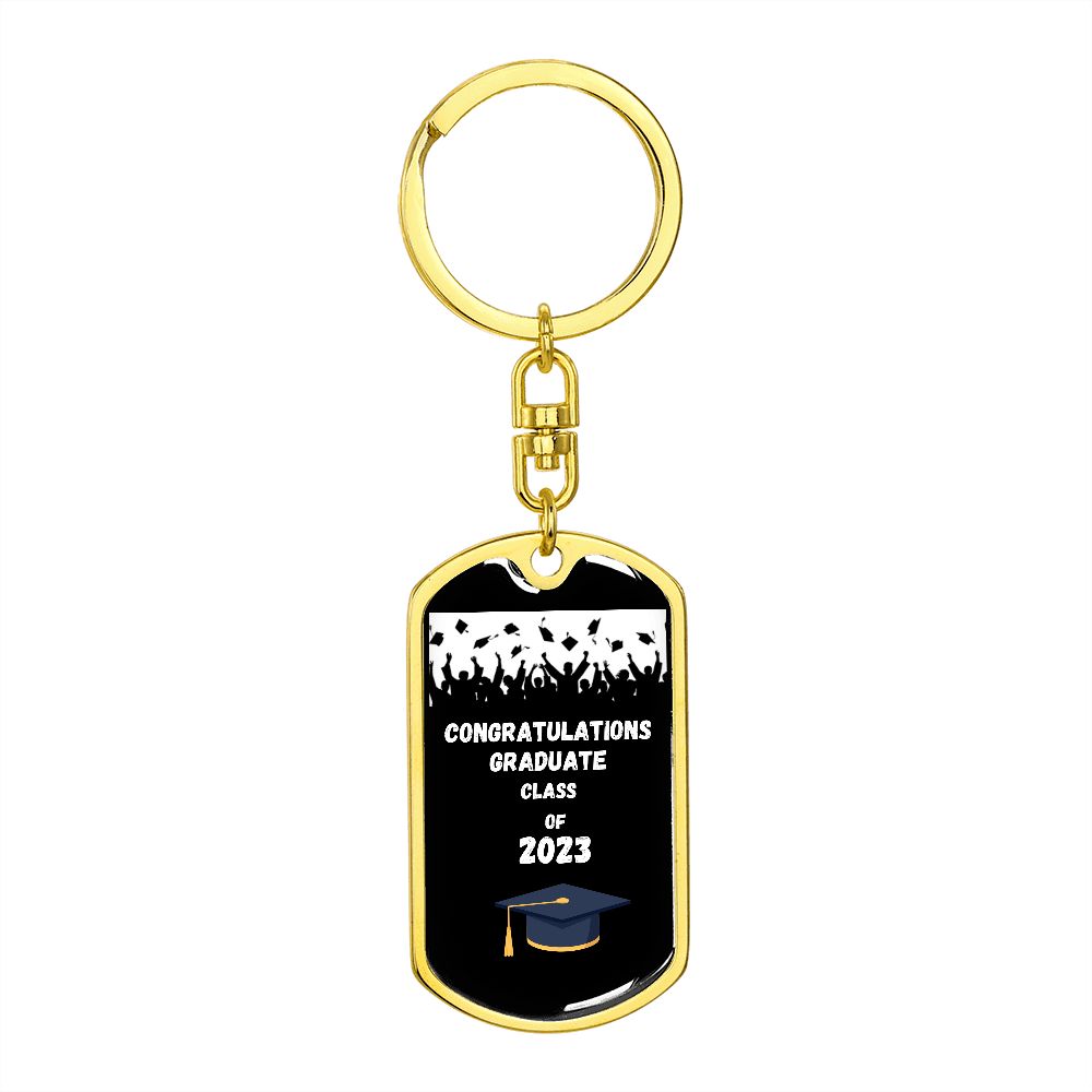 Congratulation Graduation Class 2023 Dog Tags Key Chain
