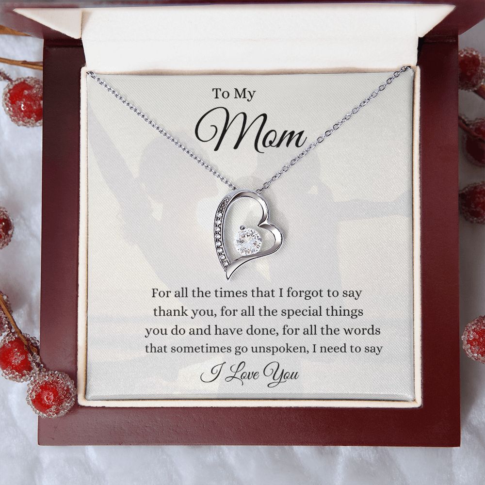 To My Mom Forever Love Necklace