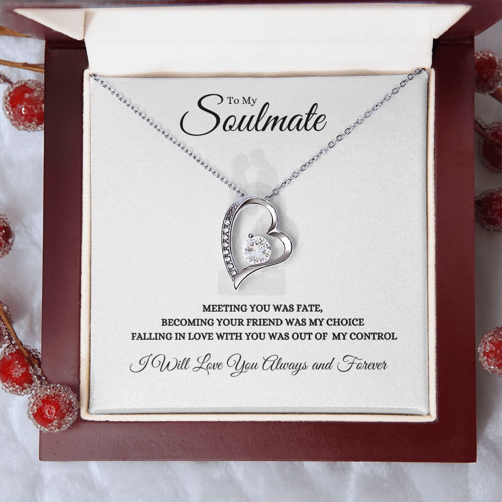 To My Soulmate Forever Love Necklace