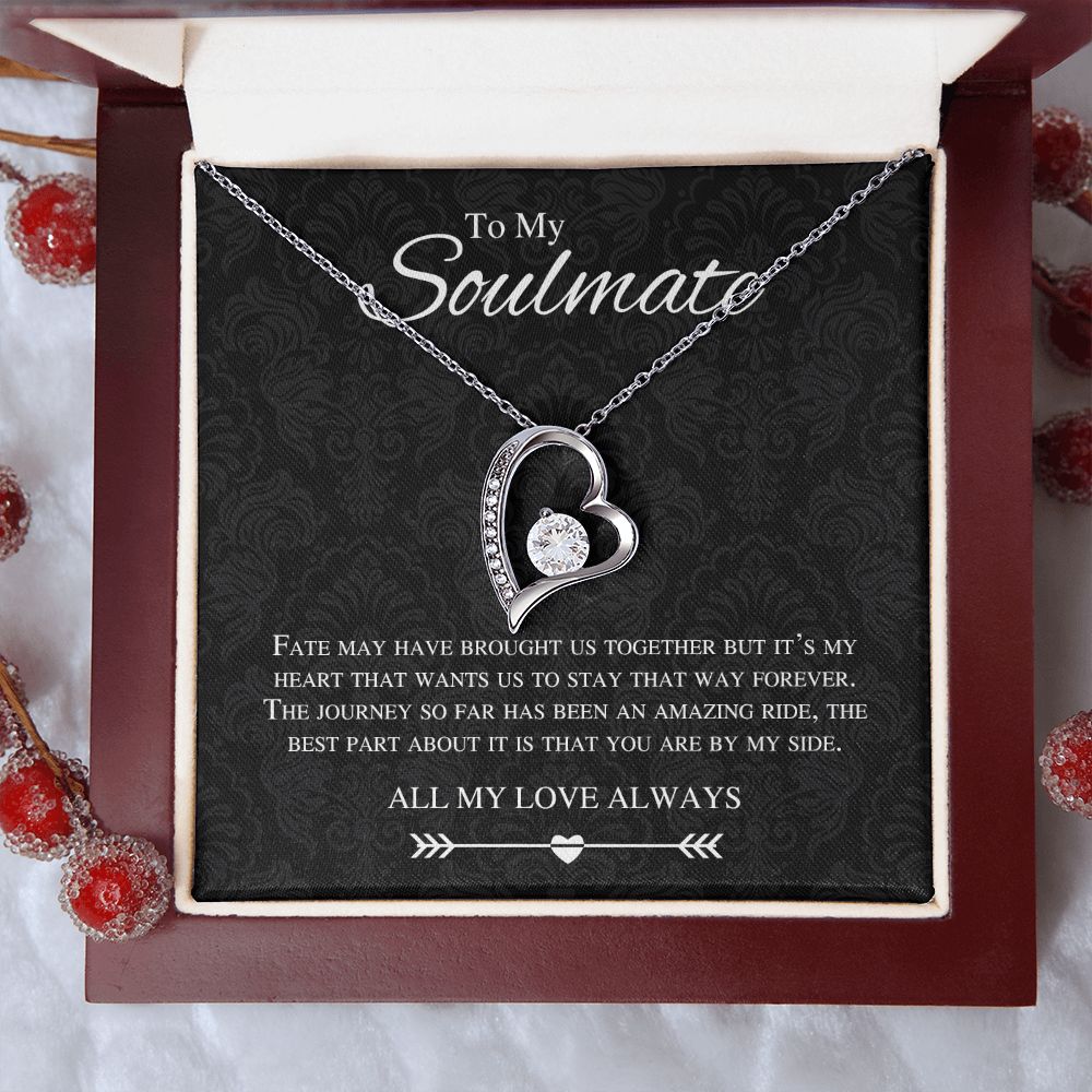 To My Soulmate Forever Love Necklace