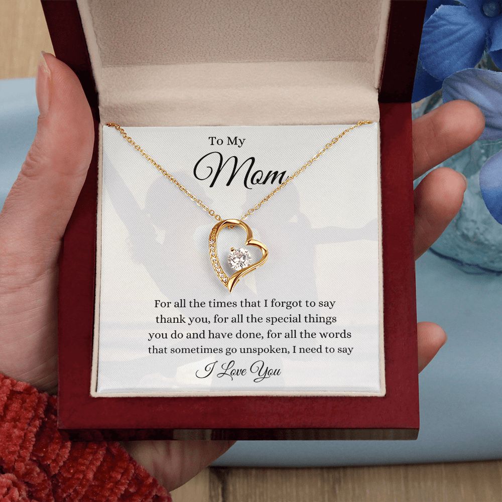 To My Mom Forever Love Necklace