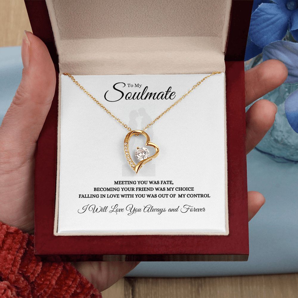 To My Soulmate Forever Love Necklace