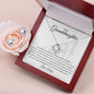 To My Granddaughter Gorgeous Love Knot Earring & Necklace