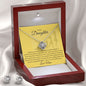 To My Daughter Gorgeous Love Knot Earring & Necklace