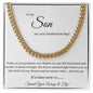 To My Son Cuban Link Chain