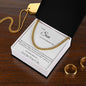 To My Son Cuban Link Chain