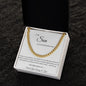 To My Son Cuban Link Chain