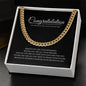 College Graduation Gift, High School Senior Graduation for Classes of 2023, Cuban link Chain