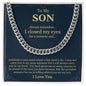 My Son| Always Remember - Cuban Link Chain