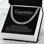 College Graduation Gift, High School Senior Graduation for Classes of 2023, Cuban link Chain