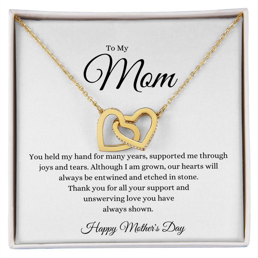 To My Mom Interlocking Hearts