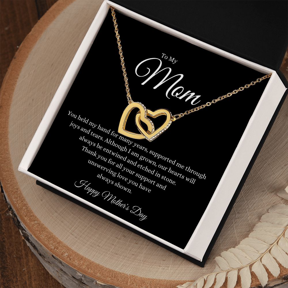 To Mom Interlocking Hearts