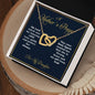 Mothers Prayer | For My Daughter - Interlocking Hearts Necklace