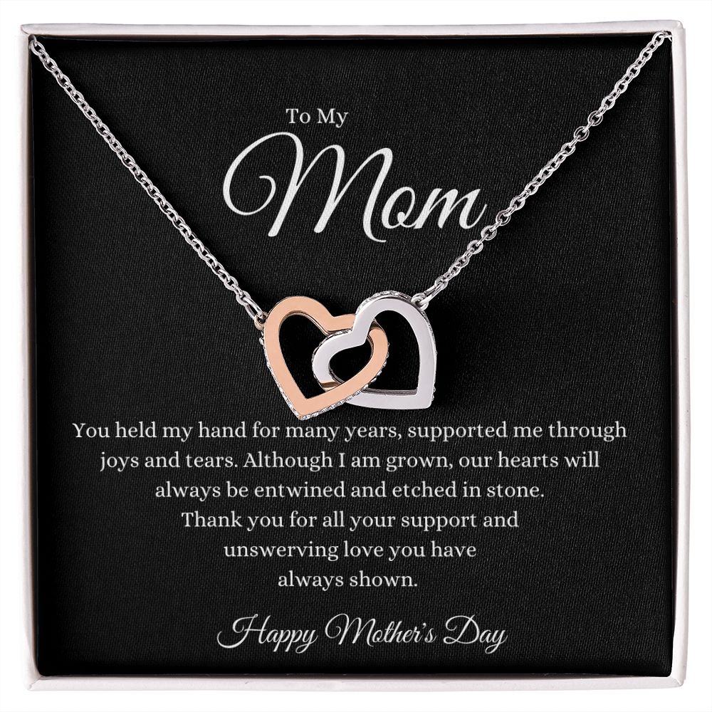 To Mom Interlocking Hearts