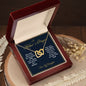 Mothers Prayer | For My Daughter - Interlocking Hearts Necklace