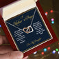 Mothers Prayer | For My Daughter - Interlocking Hearts Necklace
