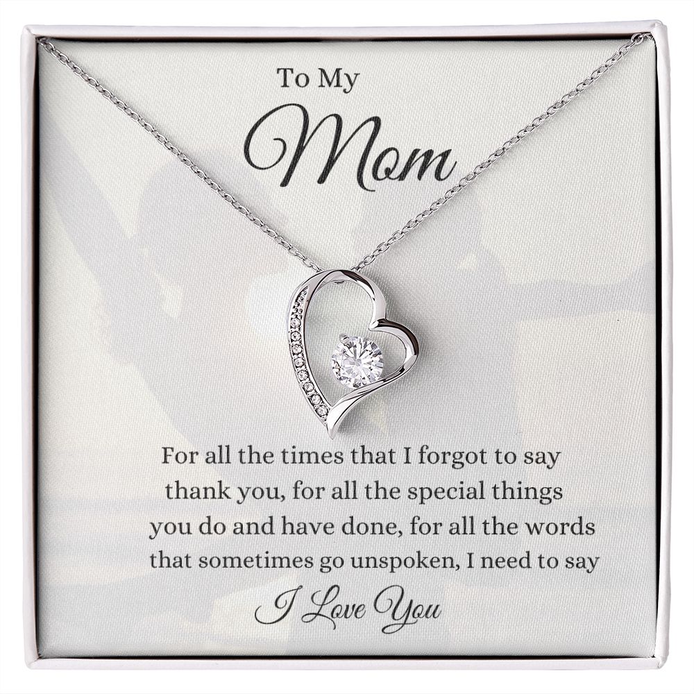 To My Mom Forever Love Necklace