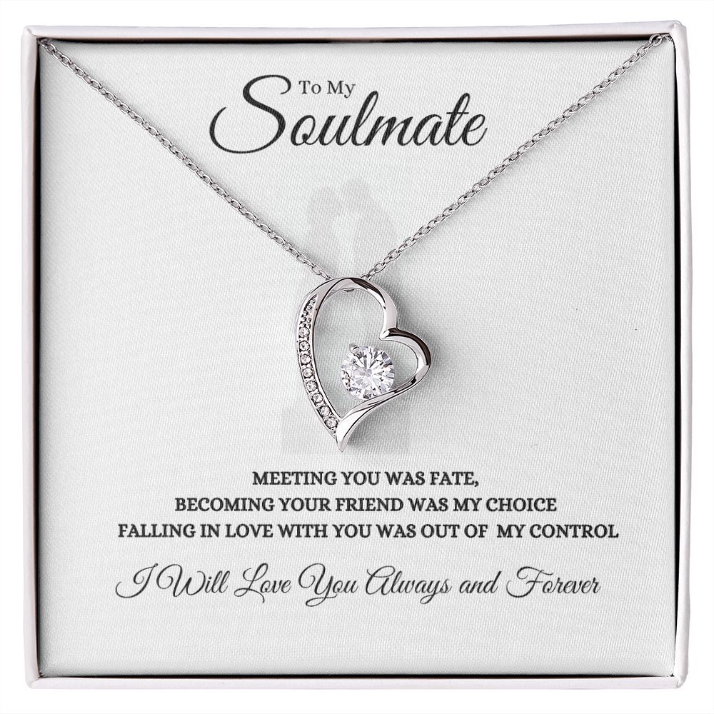To My Soulmate Forever Love Necklace