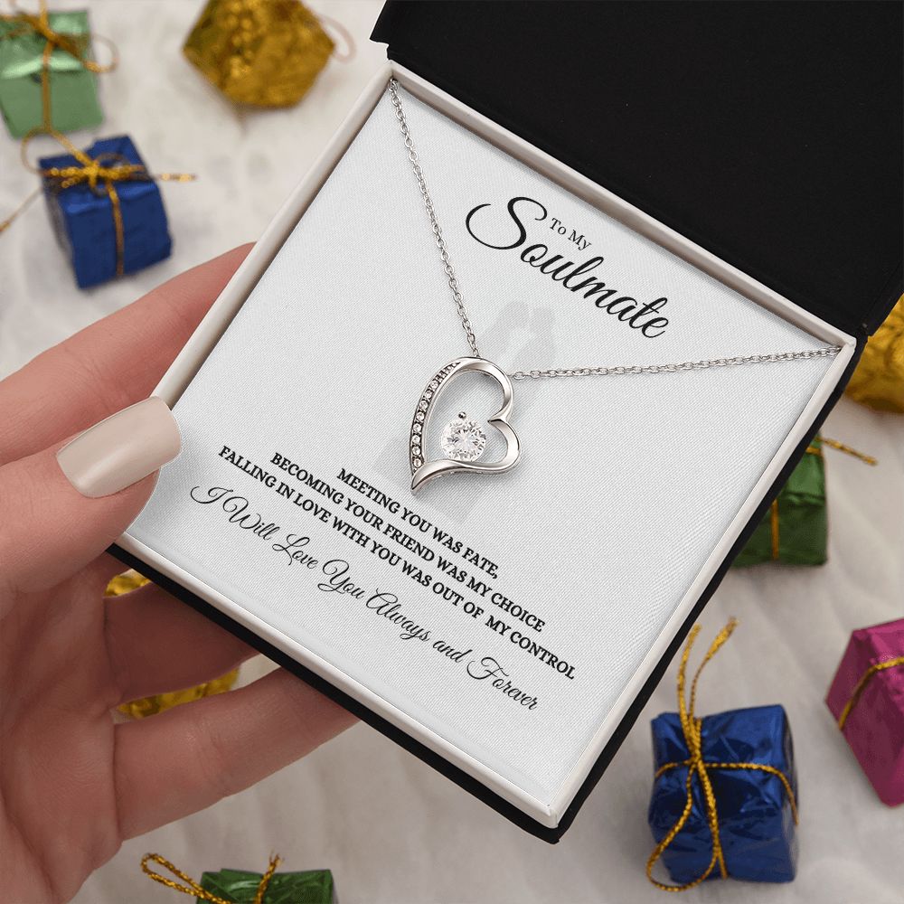 To My Soulmate Forever Love Necklace