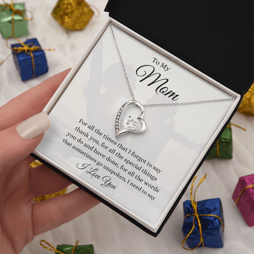 To My Mom Forever Love Necklace