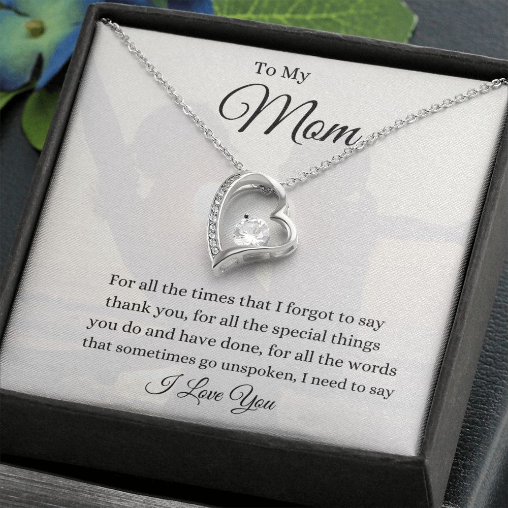 To My Mom Forever Love Necklace