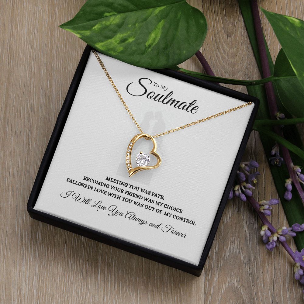 To My Soulmate Forever Love Necklace