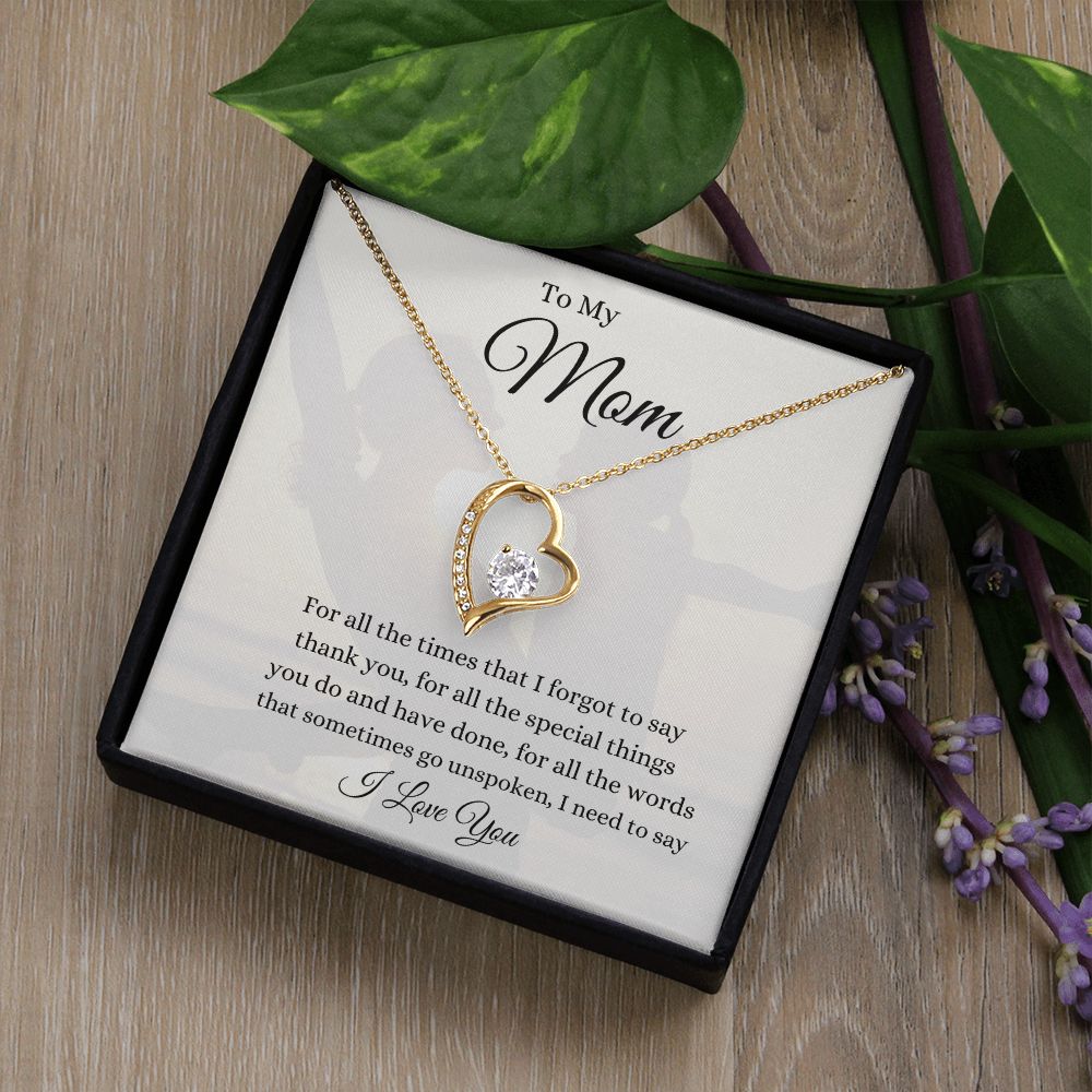 To My Mom Forever Love Necklace