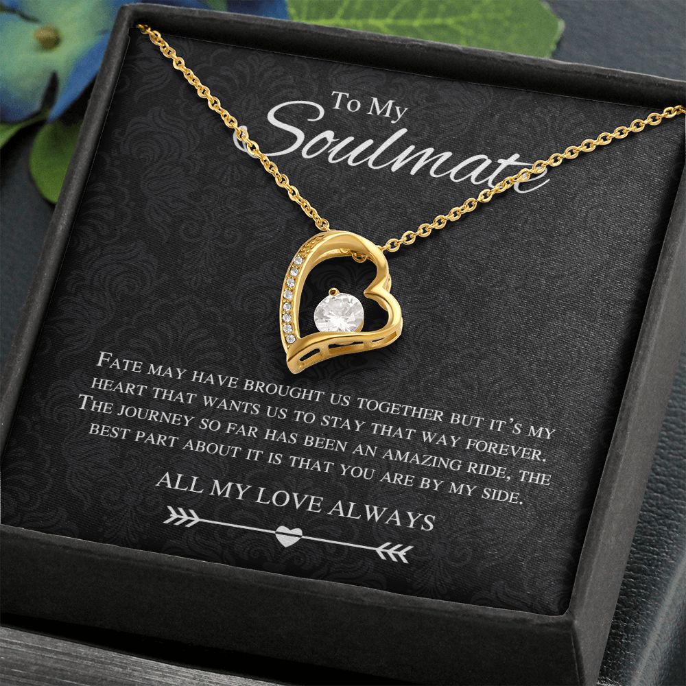 To My Soulmate Forever Love Necklace