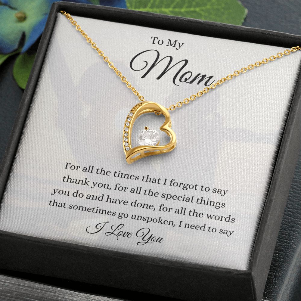 To My Mom Forever Love Necklace