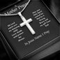 A Mother Prayer to Son Cross Necklace