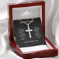 A Mother Prayer to Son Cross Necklace