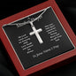 A Mother Prayer to Son Cross Necklace