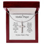 A Mother Prayer Cross Necklace
