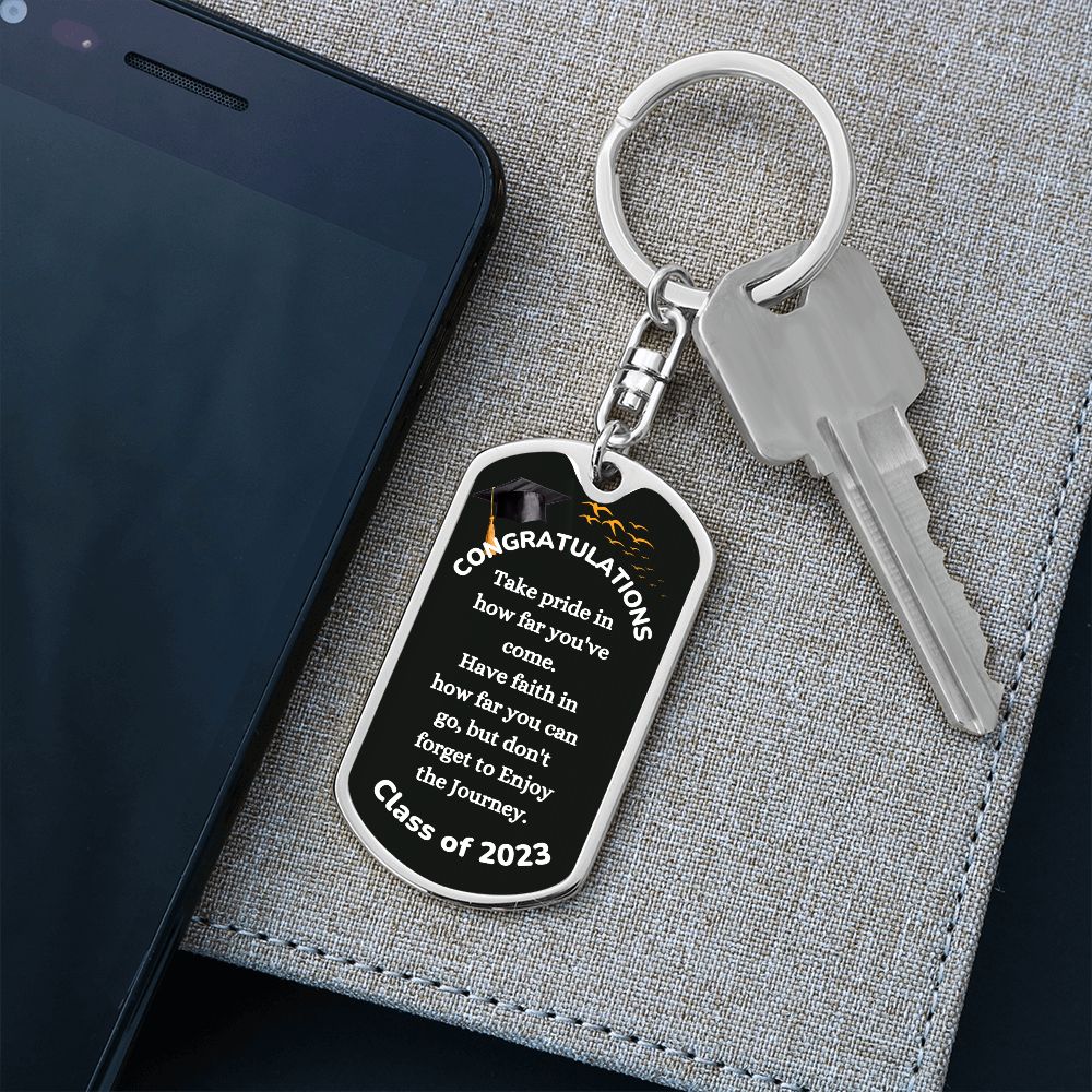 Msg to Graduate - Congratulations 2023 Swivel Key Chain