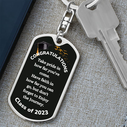 Msg to Graduate - Congratulations 2023 Swivel Key Chain