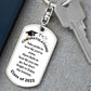 Msg to Graduate - Congratulations Swivel Key Chain