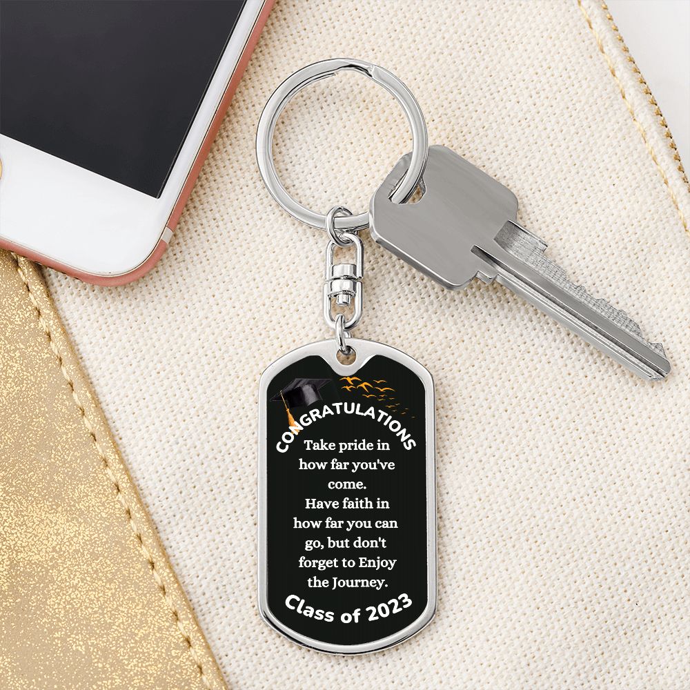 Msg to Graduate - Congratulations 2023 Swivel Key Chain
