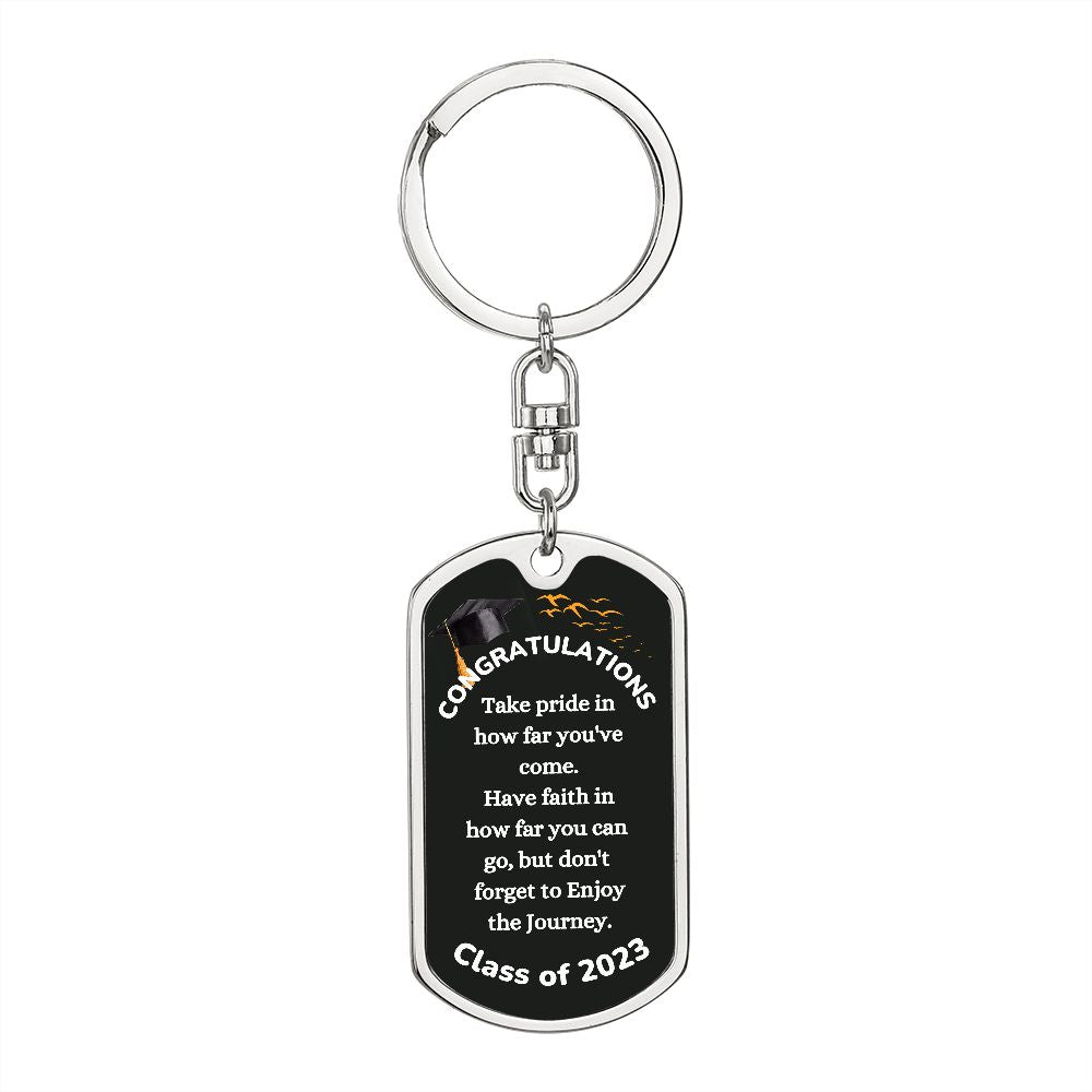 Msg to Graduate - Congratulations 2023 Swivel Key Chain