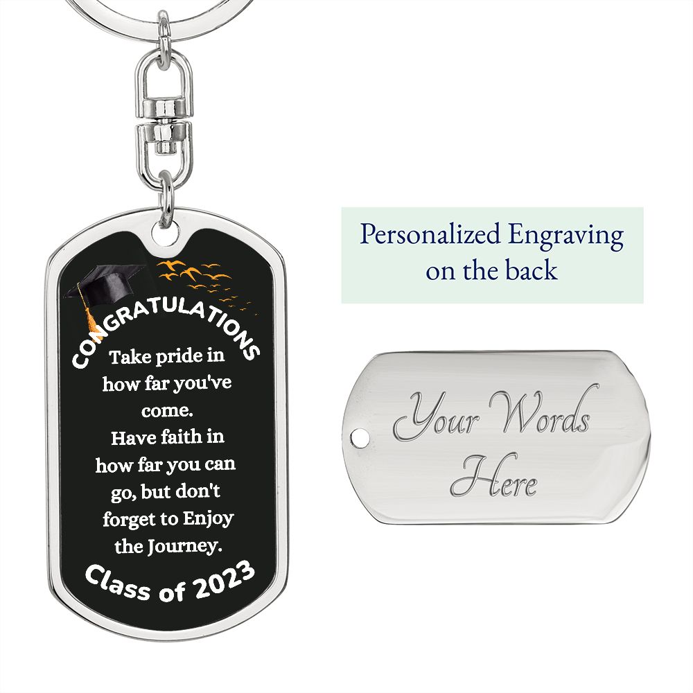 Msg to Graduate - Congratulations 2023 Swivel Key Chain