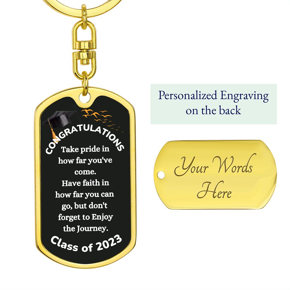 Msg to Graduate - Congratulations 2023 Swivel Key Chain