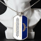 To My Badass Daughter - Adjust Your Crown - Premium Dog Tag Necklace