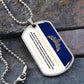 To My Badass Daughter - Adjust Your Crown - Premium Dog Tag Necklace