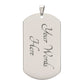 To My Badass Daughter - Adjust Your Crown - Premium Dog Tag Necklace
