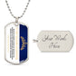 To My Badass Daughter - Adjust Your Crown - Premium Dog Tag Necklace