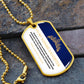To My Badass Daughter - Adjust Your Crown - Premium Dog Tag Necklace
