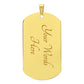 To My Badass Daughter - Adjust Your Crown - Premium Dog Tag Necklace